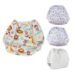 Popolini Vento Wildlife wasbare luier maat S tot XL