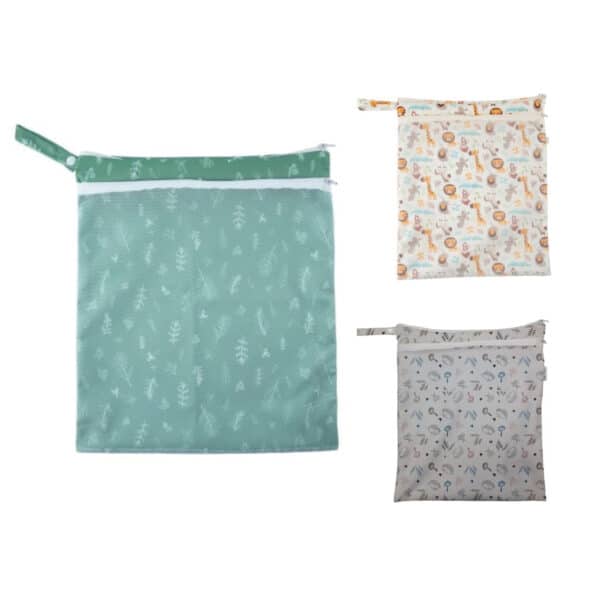 Popolini wetbag luiertas voor onderweg in diverse dessins