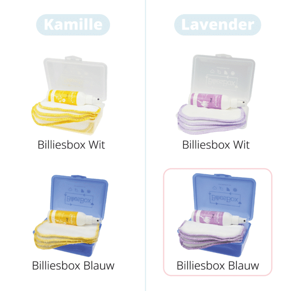 billiebox blauw paars lavendel