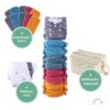 Popolini minifit rainbow set wasbare luiers met popowrap.
