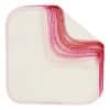 Wasbare billendoekjes wit met roze rand. 10 stuks van Imse Vimse.