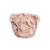 Roze zwemluier met trekkoordjes.
