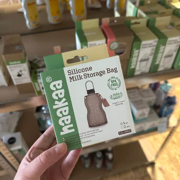 Haakaa herbruikbare moedermelk bewaarzak van siliconen – 260 ml, duurzaam en lekvrij