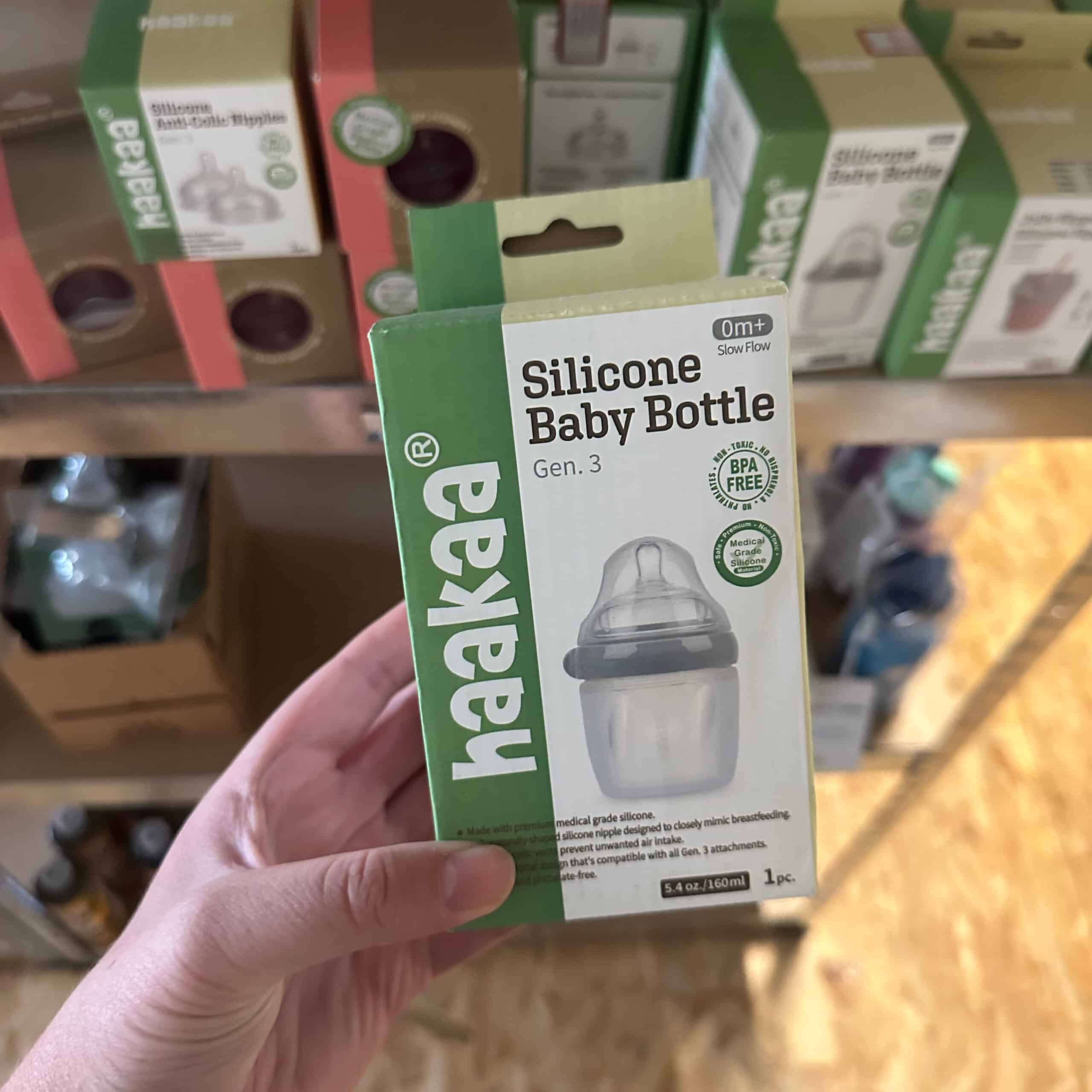 Siliconen Babyfles Generatie 3 - Grijs 160 ml - Haakaa - Afbeelding 5