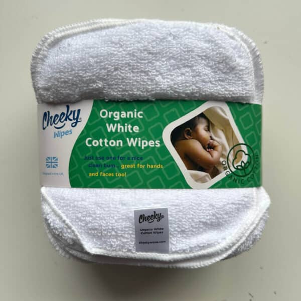 Set van 25 wasbare babydoekjes van 100% biologisch katoen van Cheeky Wipes.
