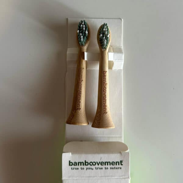 Bamboe opzetborstel Sonicare van Bamboovement, set van 4 duurzame opzetborstels met 88% minder plastic voor Philips Sonicare