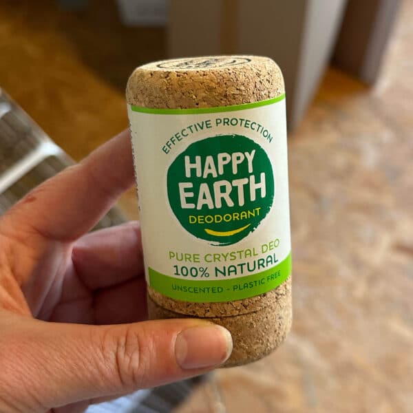 Happy Earth natuurlijke deodorant Crystal aluin stick 90 gram