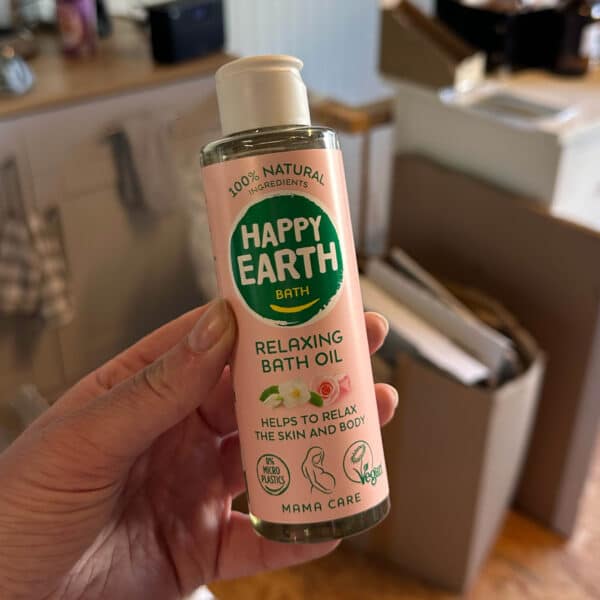 Happy Earth Mama Care badolie voor een verzorgend en rustgevend bad