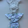 Blümchen luierpakket voor newborns met herbruikbare luiers van absorberende bamboe badstof.