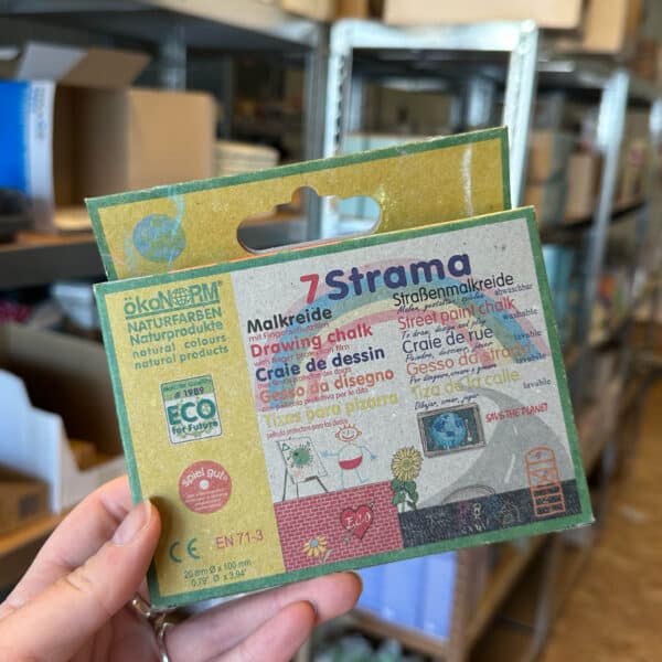 Ökonorm kleur stoepkrijt in 7 kleuren voor buiten spelen