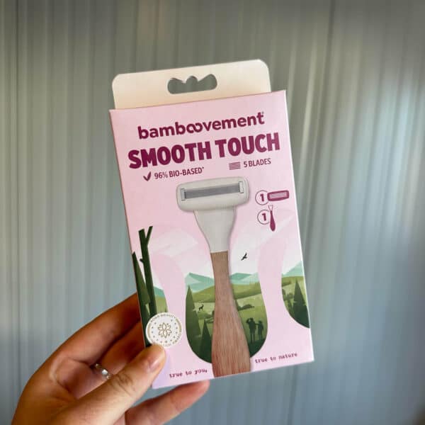 Bamboe scheermes Smooth Touch van Bamboovement met navulbare kop