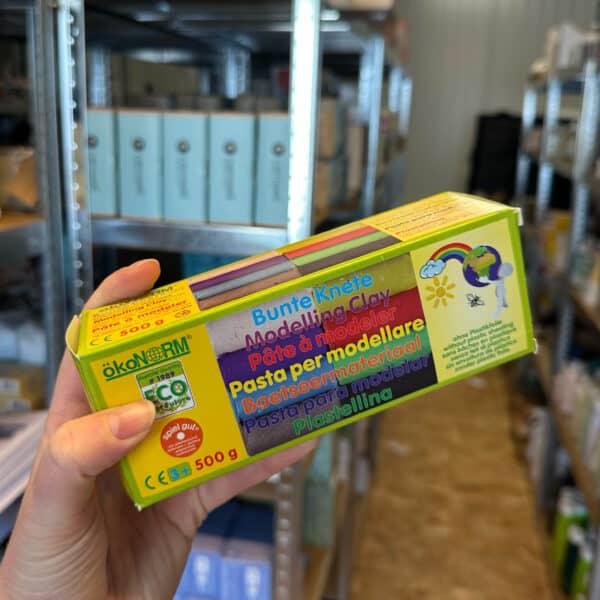 Ökonorm altijd zachte boetseerklei van 500 gram in 8 kleuren