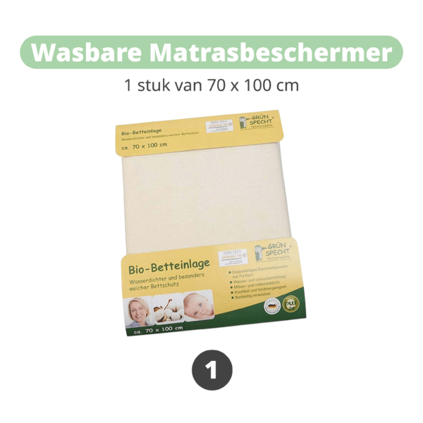 Wasbaar biologisch kraampakket compleet duurzaam kraampakket Pure Start
