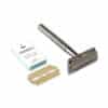 Oceonics Safety Razor in antraciet – duurzaam scheermes van metaal, plasticvrij alternatief voor traditioneel scheren.