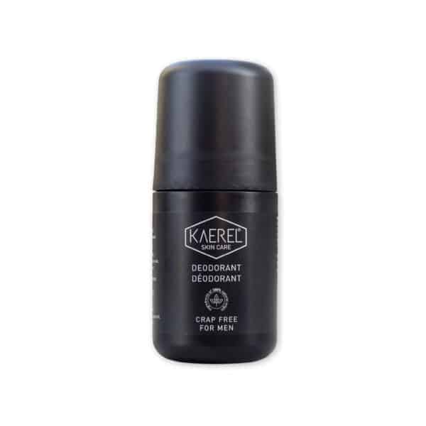 Kaerel Deodorant – natuurlijke deodorant voor mannen in een stijlvolle blauwe verpakking, zonder aluminium en parabenen.
