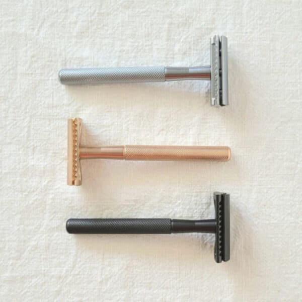 Oceonics Safety Razor in rosé – stijlvol en duurzaam scheermes, plasticvrij en geschikt voor een gladde, milde scheerbeurt.