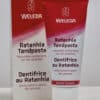 Weleda Ratanhia Tandpasta – 75 ml tandpasta met ratanhiawortel voor stevig tandvlees en natuurlijke bescherming, zonder fluoride of synthetische toevoegingen.