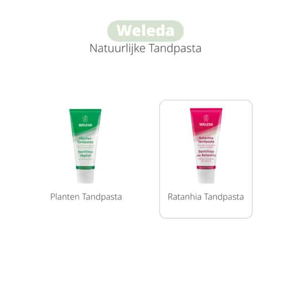 Weleda Ratanhia Tandpasta – 75 ml tandpasta met ratanhiawortel voor stevig tandvlees en natuurlijke bescherming, zonder fluoride of synthetische toevoegingen.