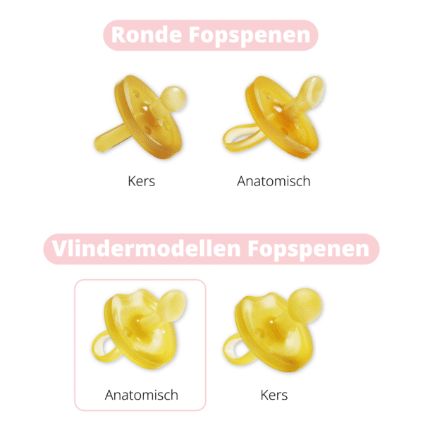 Natursutten Fopspeen - vlindermodel/anatomisch