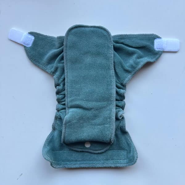 Wasbare basis luier MiniFit 2 tot 8 kg van biologisch katoen mix Popolini zachte duurzame luier voor pasgeboren babys