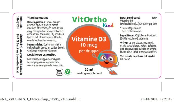 Vitamine D druppels voor baby's kinderen en hele gezin.