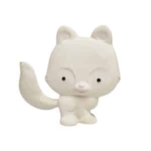 Duurzaam bijtspeeltje in de vorm van een vos, zacht voor baby tandvlees