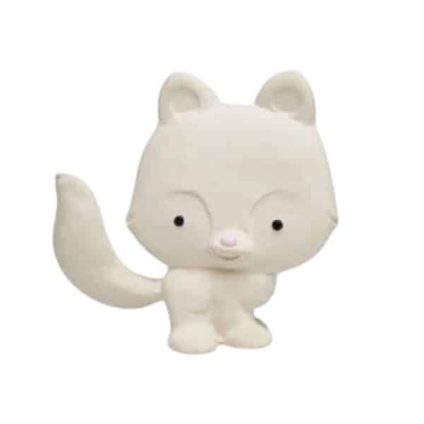 Duurzaam bijtspeeltje in de vorm van een vos, zacht voor baby tandvlees