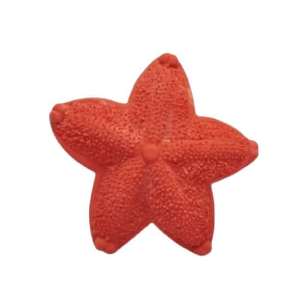 Duurzaam bijtspeeltje in de vorm van een zeester, zacht voor baby tandvlees