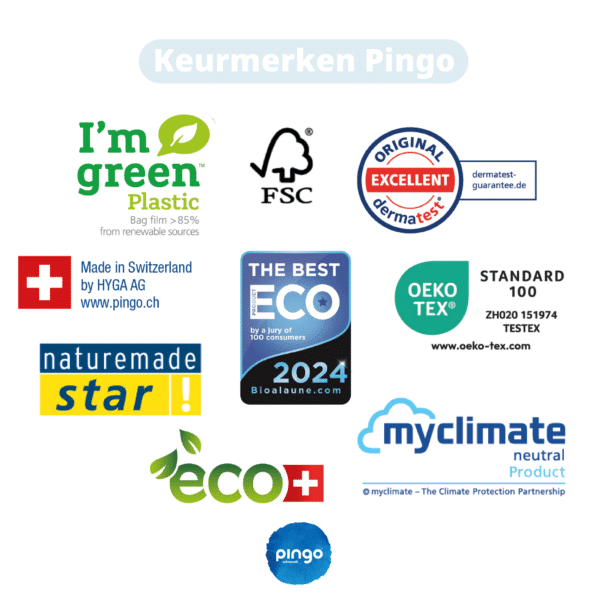 Pingo Ecologische Luiers duurzaam keurmerken