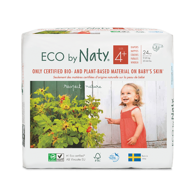 Beugel alleen Overweldigen Eco by Naty luier maat 4+ (24 stuks) - Pure Start
