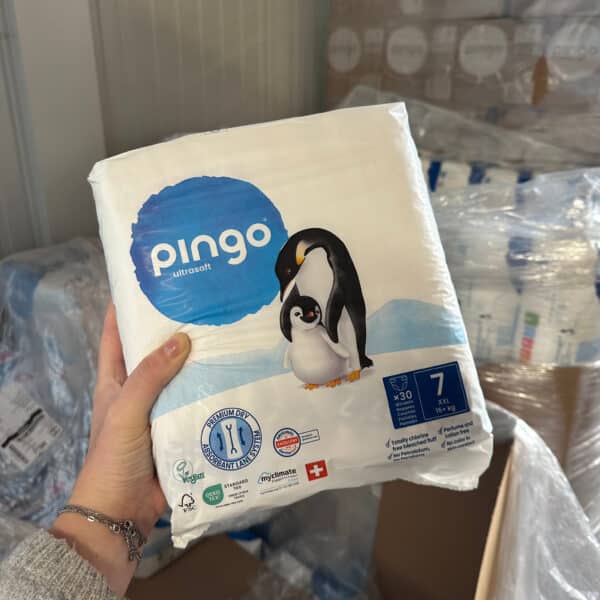 Pingo Ecologische Luiers maat 7 voor peuters van 18+ kg – zachte, milieuvriendelijke en klimaatneutrale luiers met optimale bescherming en comfort.