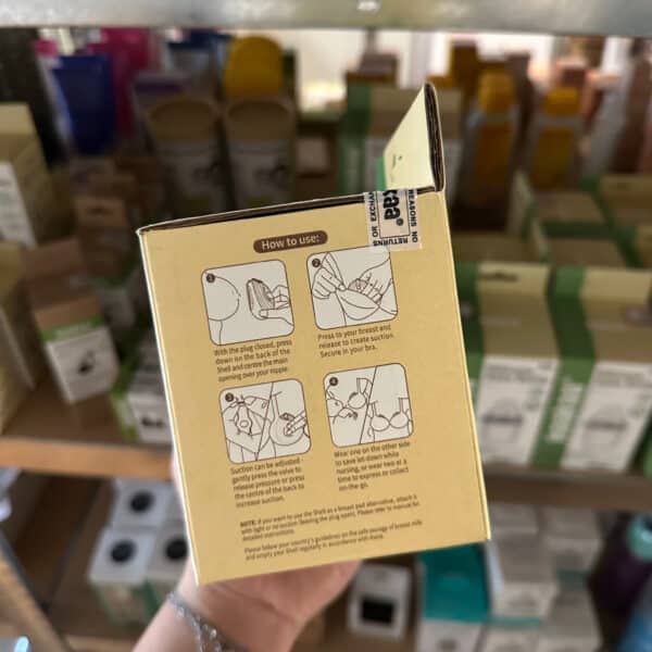 Haakaa draagbare schelp borstkolf lekschaal set van 2 x 75 ml – lekvrije en herbruikbare borstkolf voor moeders – Pure Start
