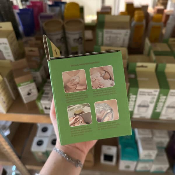 Haakaa draagbare schelp borstkolf lekschaal set van 2 x 75 ml – lekvrije en herbruikbare borstkolf voor moeders – Pure Start