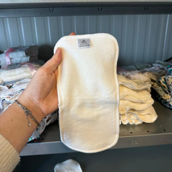 Absorberende inlegger booster van biologisch katoen 12x26 cm – extra opname voor wasbare luiers van Blümchen – Pure Start