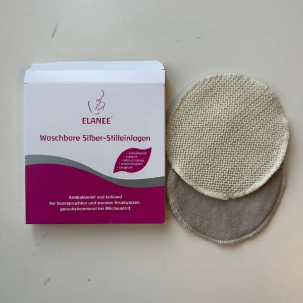 Elanee wasbare zoogkompressen met zilver – herbruikbare borstkompressen voor gevoelige tepels – duurzaam en hygiënisch – Pure Start
