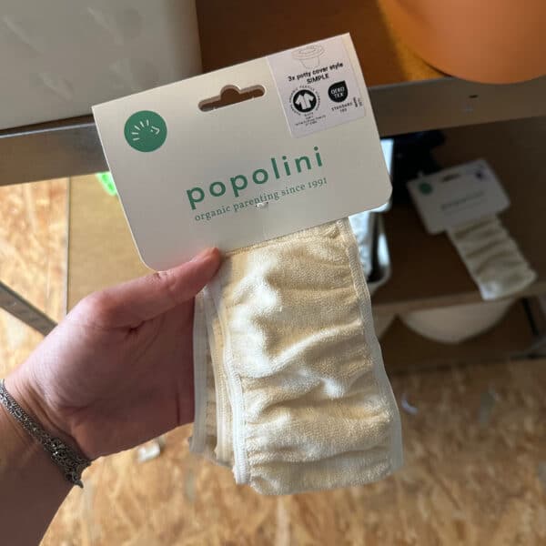 Popolini Potty Cover set van 3 – zachte en absorberende hoezen van badstof, passend op het plaspotje voor extra comfort.