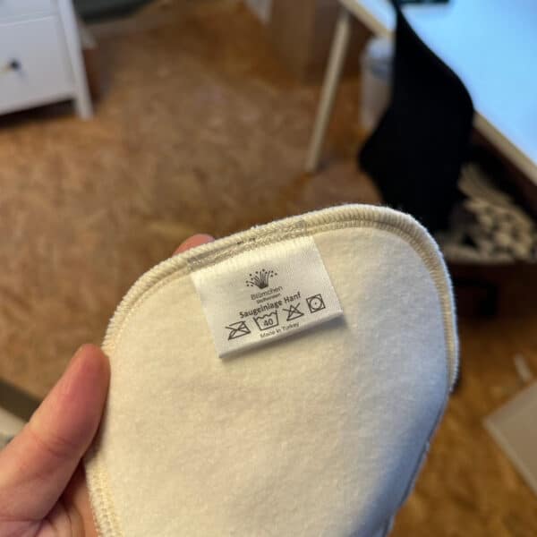 Booster van hennep en biologisch katoen 13 x 35 cm van Blümchen – extra absorberende inlegger voor wasbare luiers.