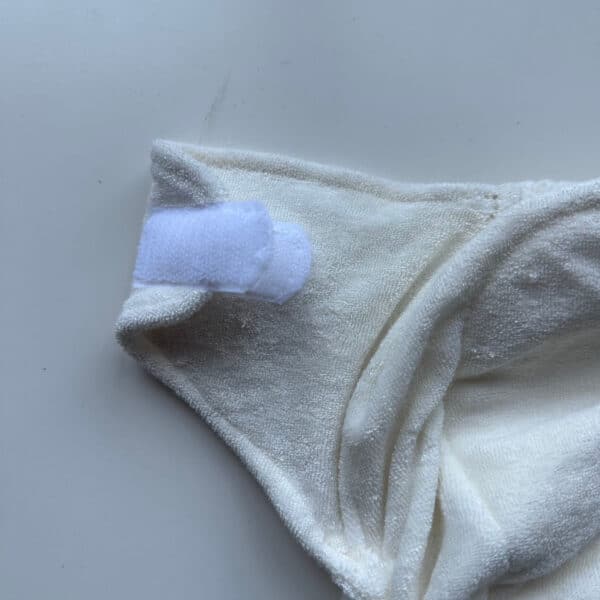 Blümchen absorberende nachtluier met klittenband van bamboe – wasbare luier voor de nacht