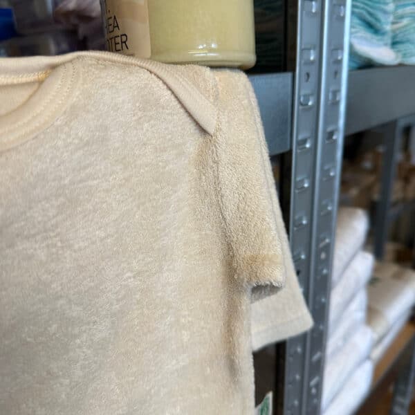 Lotties badstof romper lange mouw van biologisch katoen – zachte baby romper