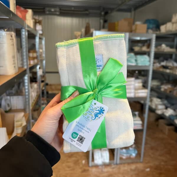 Blümchen prefolds biologisch katoen twill S 30x40 cm – 6 stuks wasbare luiers