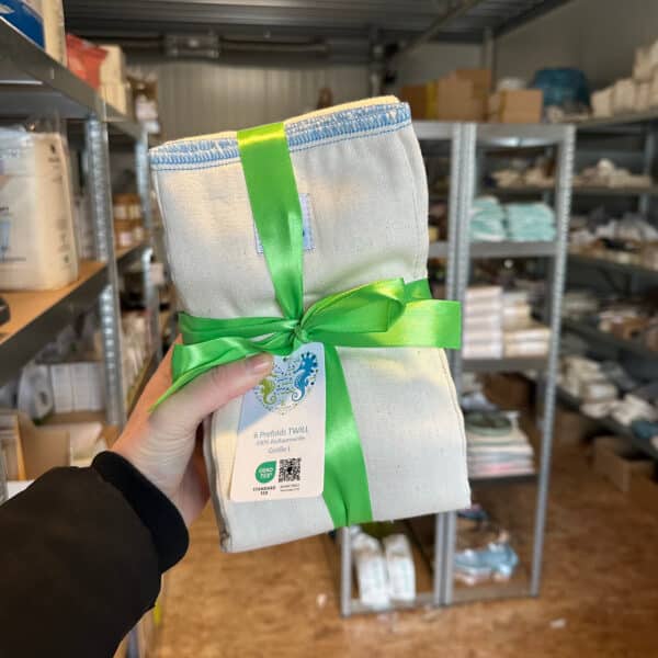 Blümchen prefolds biologisch katoen twill L 30x40 cm – 6 stuks wasbare luiers