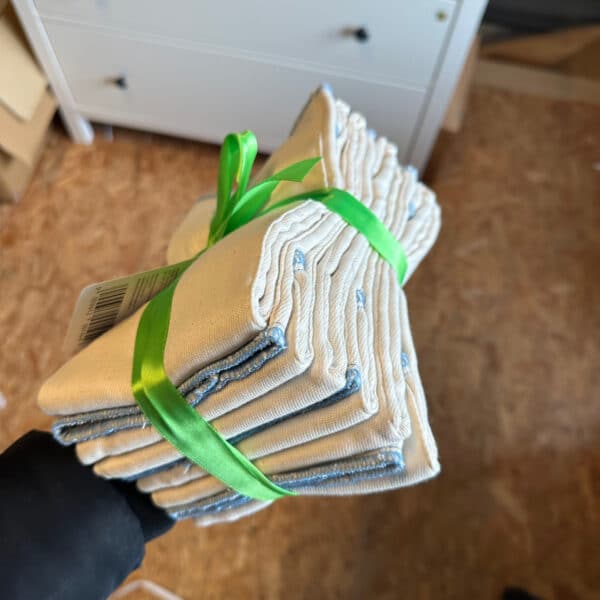 Blümchen prefolds biologisch katoen twill L 30x40 cm – 6 stuks wasbare luiers