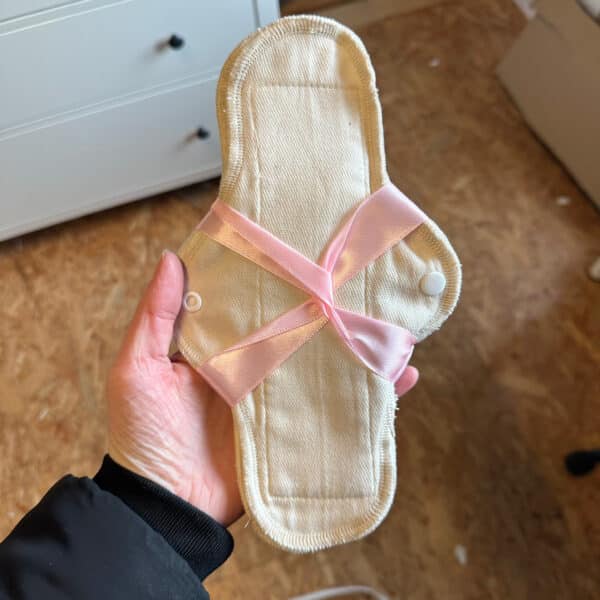 Blümchen wasbaar maandverband M biologisch katoen twill – 3 stuks herbruikbaar