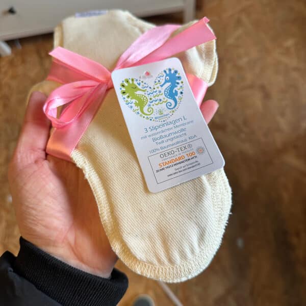 Blümchen wasbaar maandverband L biologisch katoen twill – 3 stuks herbruikbaar