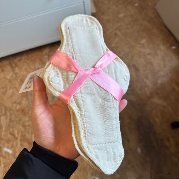 Blümchen wasbaar maandverband L biologisch katoen twill – 3 stuks herbruikbaar