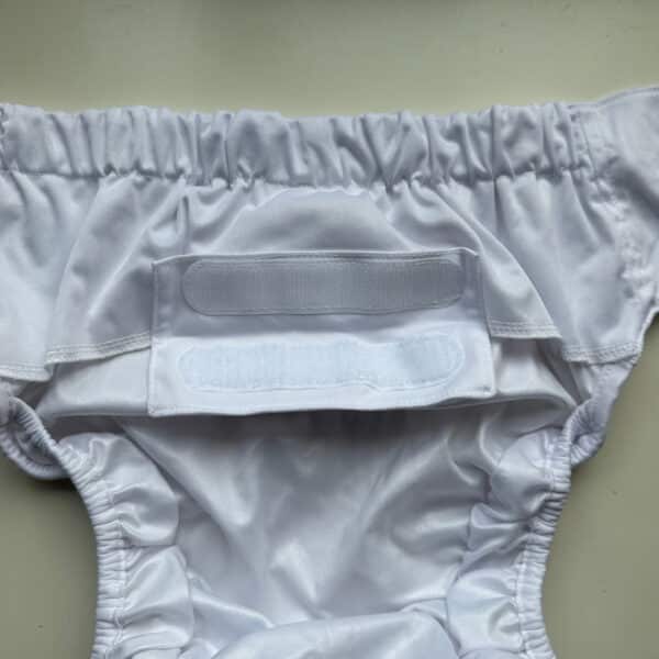 Blümchen overbroek voor wasbare luier – maat junior/volwassene wit