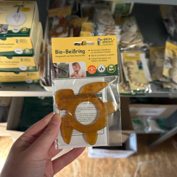 Grünspecht bio bijtring natuurrubber schildpad – duurzame en veilige bijtring voor baby’s kopen bij Pure Start