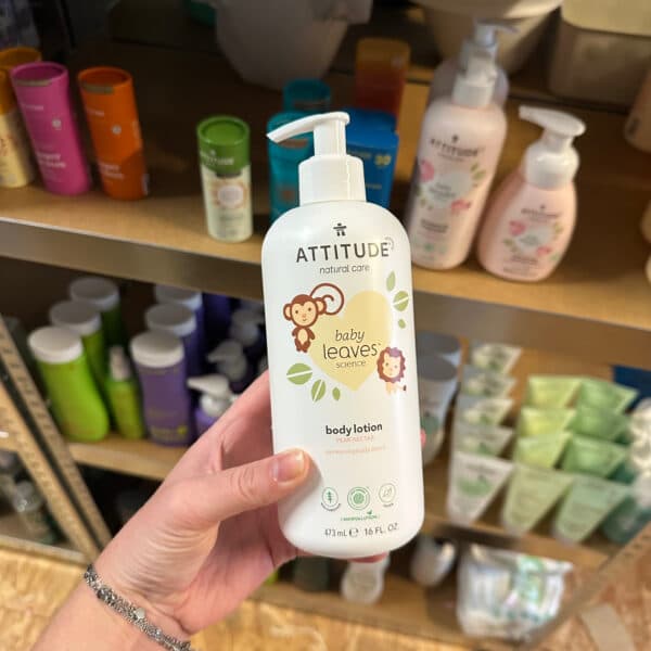 Attitude Baby Leaves body lotion – natuurlijke en hypoallergene baby bodylotion kopen bij Pure Start