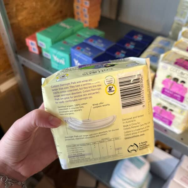 Cottons biologisch maandverband voor de nacht 10 stuks zacht ademend en hypoallergeen maandverband van biologisch katoen verkrijgbaar bij Pure Start