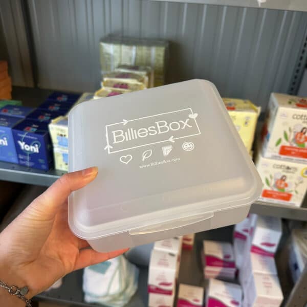 BilliesBox wit groot model duurzame bewaardoos voor wasbare billendoekjes praktisch herbruikbaar en milieuvriendelijk verkrijgbaar bij Pure Start